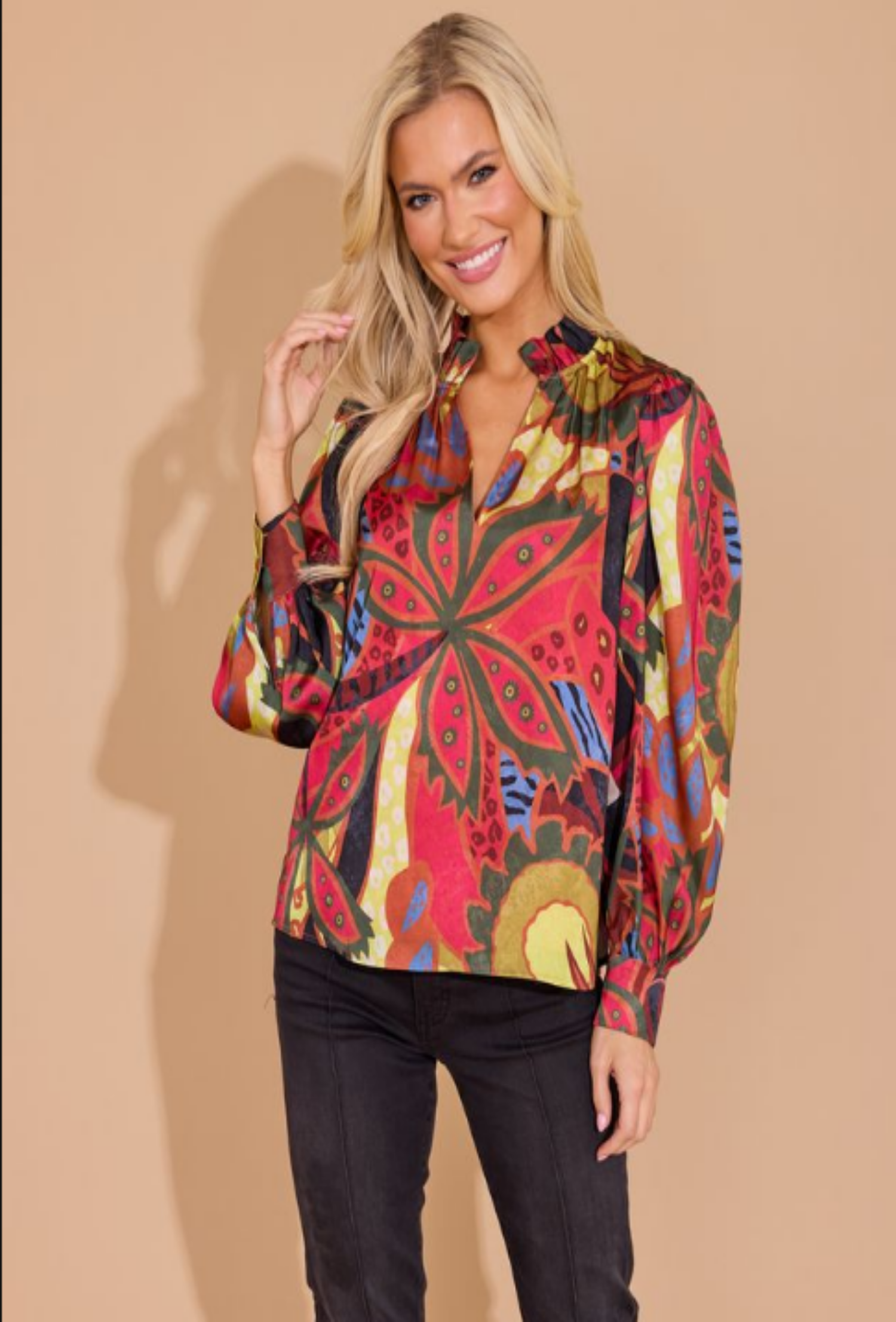 Phoebe Top - Jungle Floral