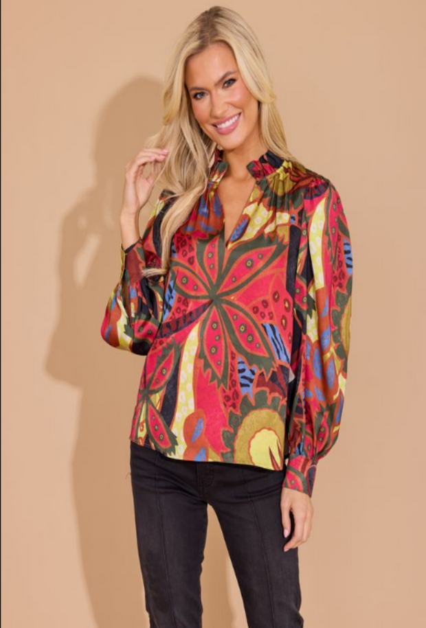 Phoebe Top - Jungle Floral