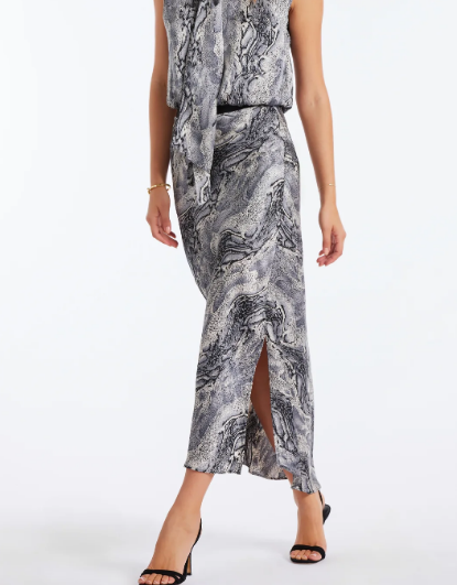 Bias Cut Slip Skirt - Python