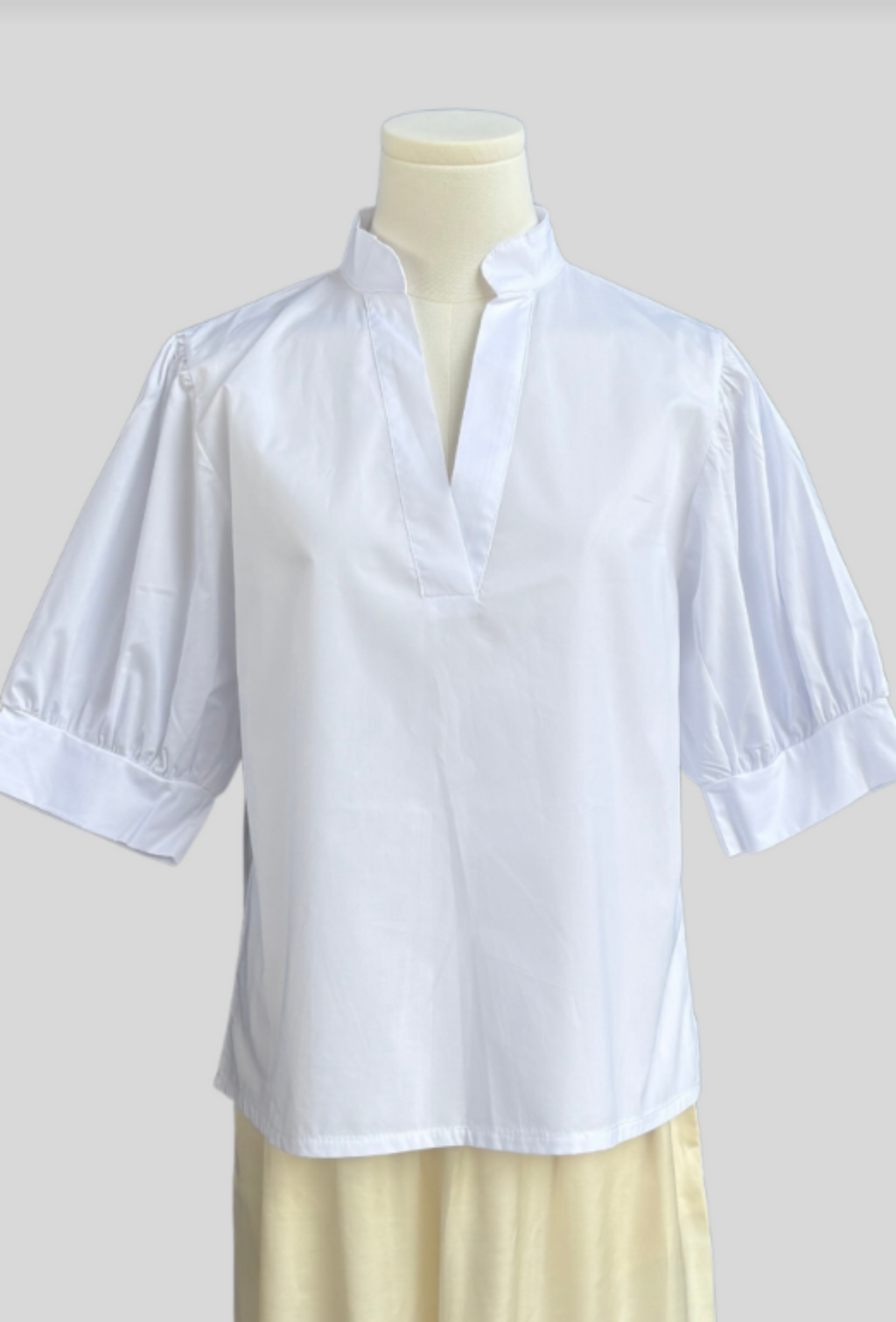 Darnya Short Sleeve Top - White