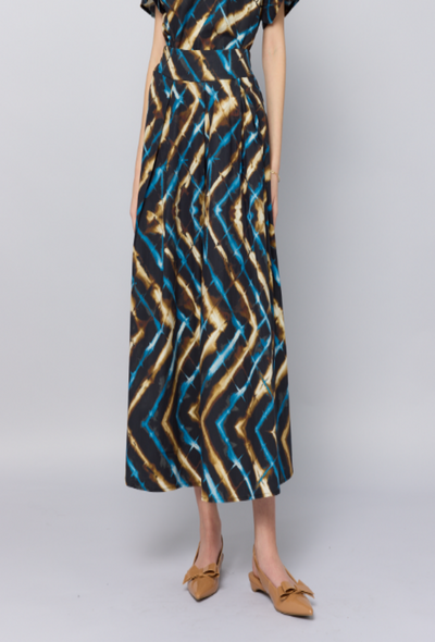 Moxi Midi Skirt - Cobalt