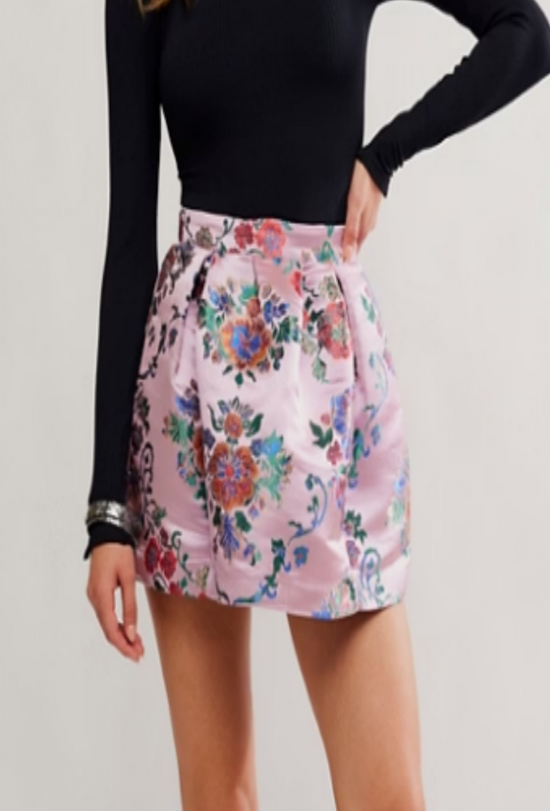 Benjamine Mini Skirt - Pink Combo