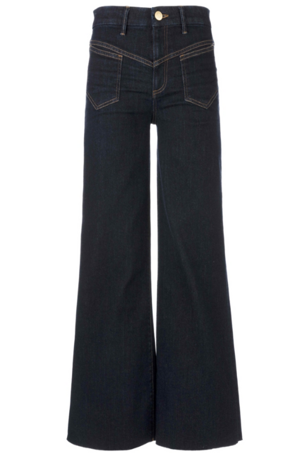 Charlotte High Rise Wide Leg Raw Hem - Sustain