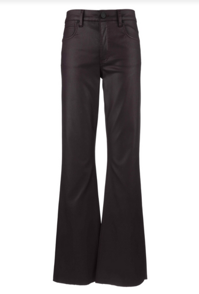 Stella High Rise Flare Raw Hem - Sangria