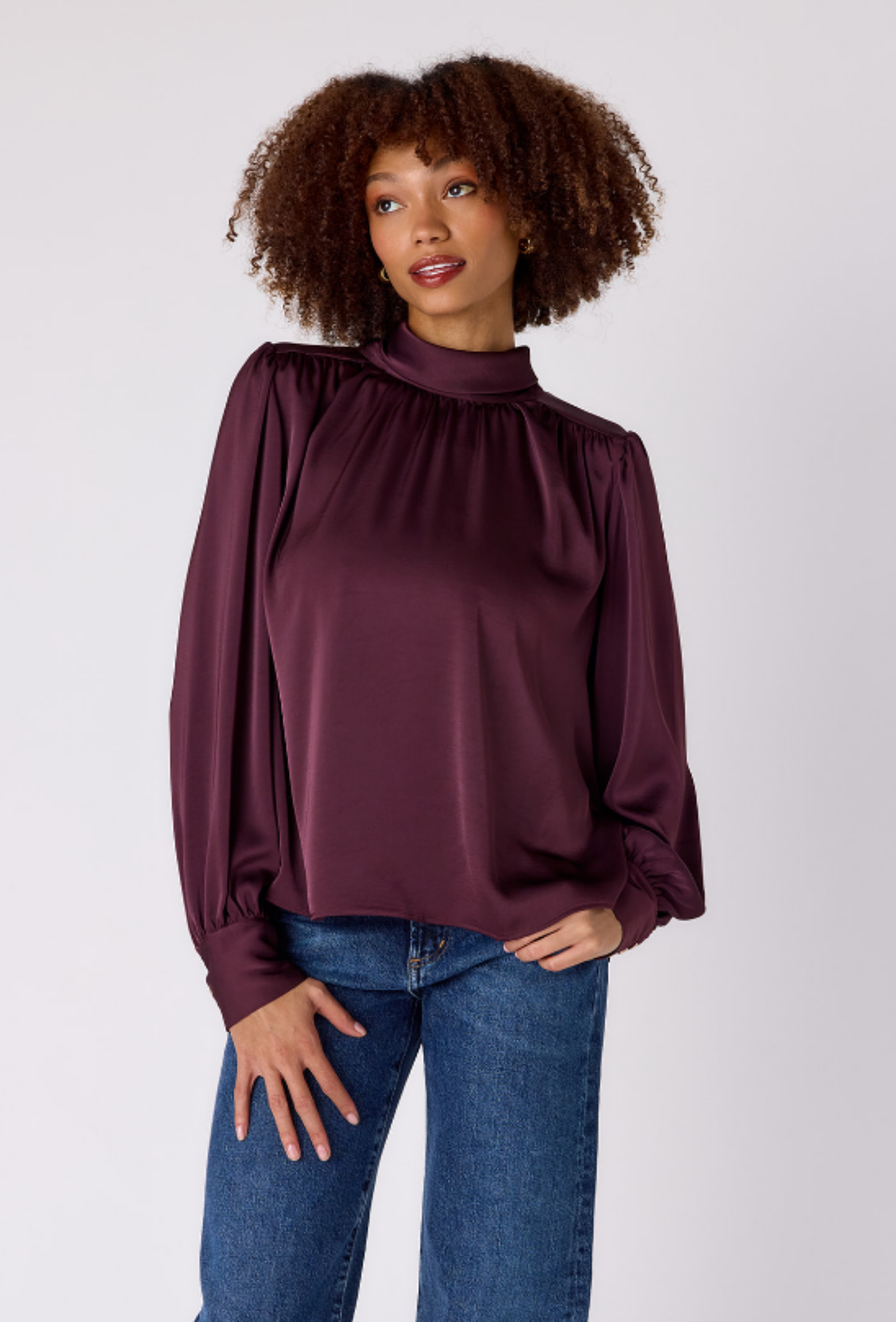 Cosette Blouse - Raisin