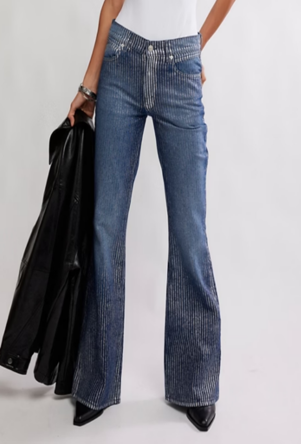 West Coast Metallic Jean - Country Blue