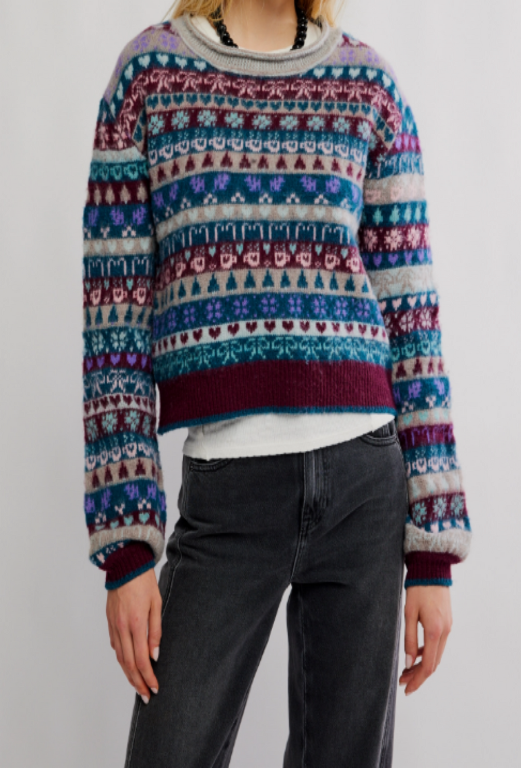 Favorite Things Sweater - Frosted Wine