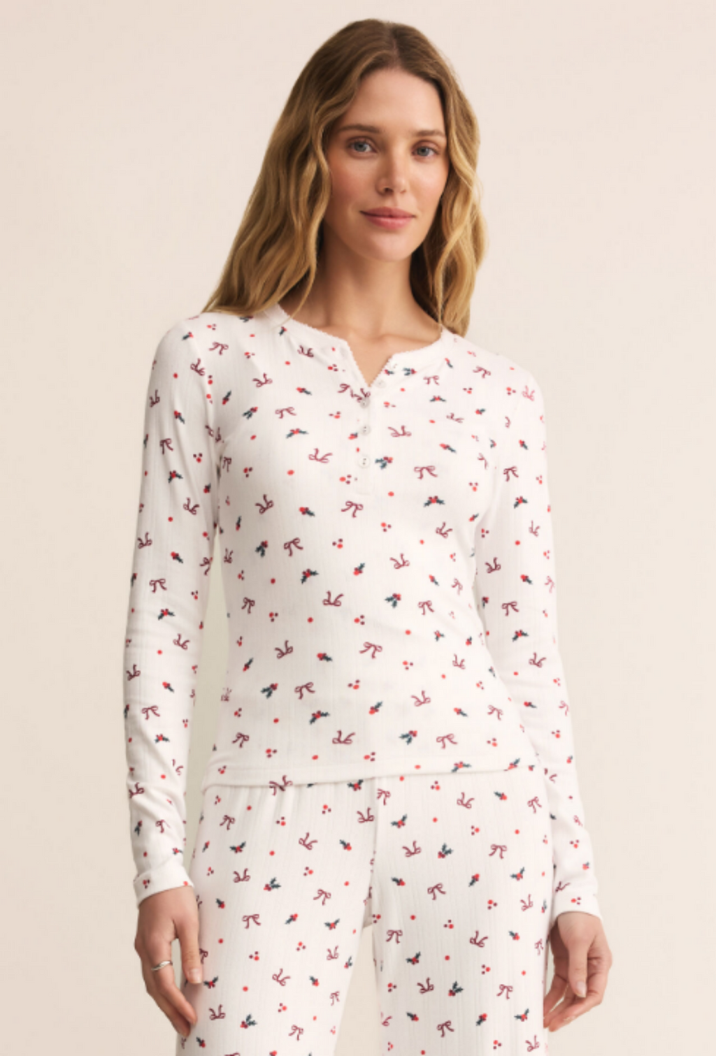 Holly Long Sleeve Top - White