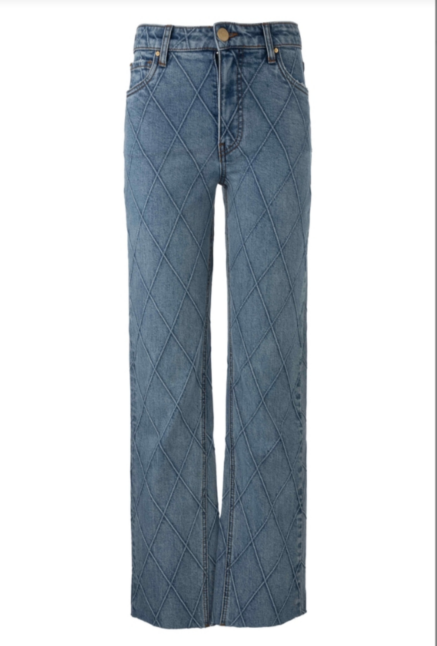 Kelsey High Rise Ankle Flare - Abloom