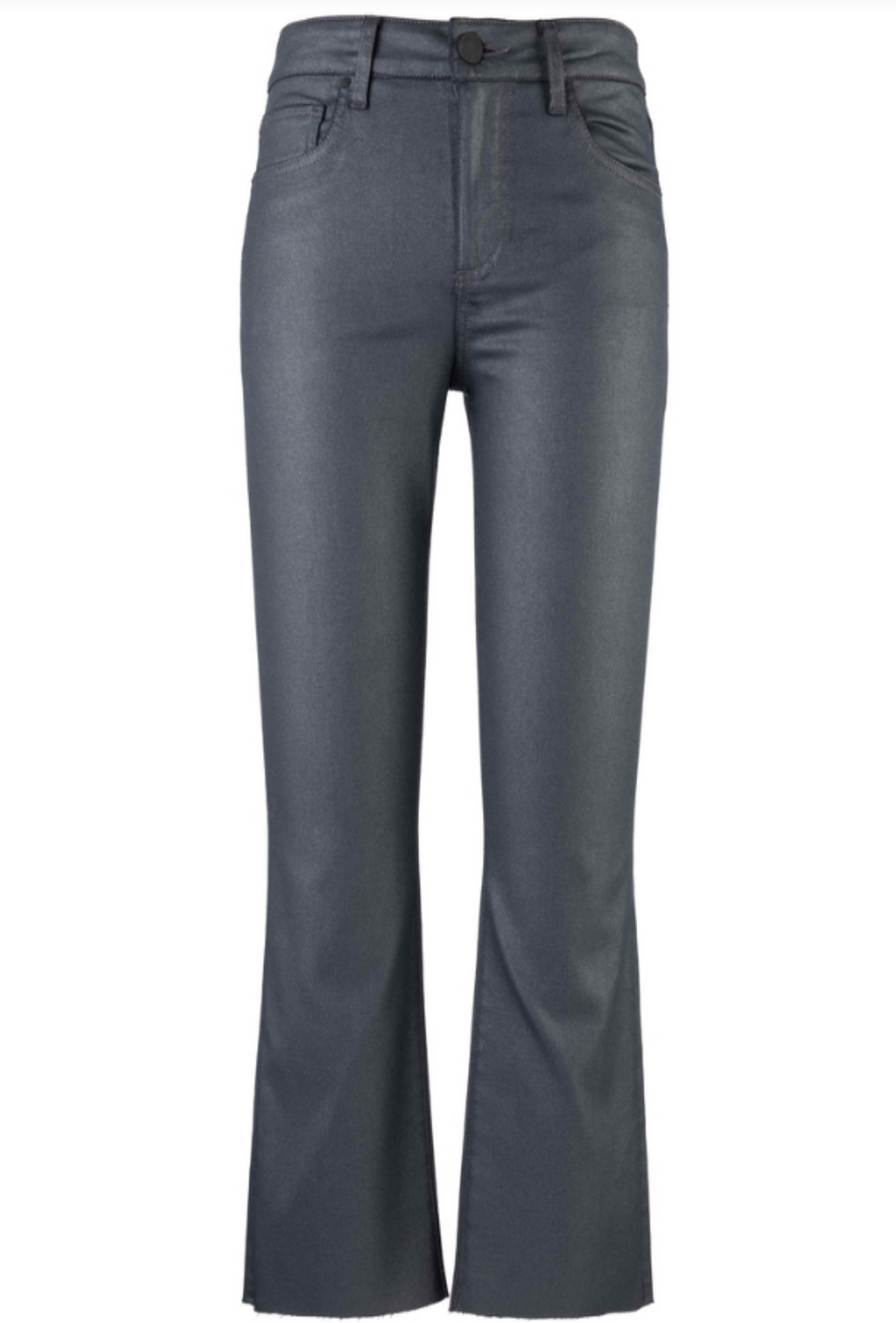 Kelsey High Rise Ankle Flare - Silver Bell