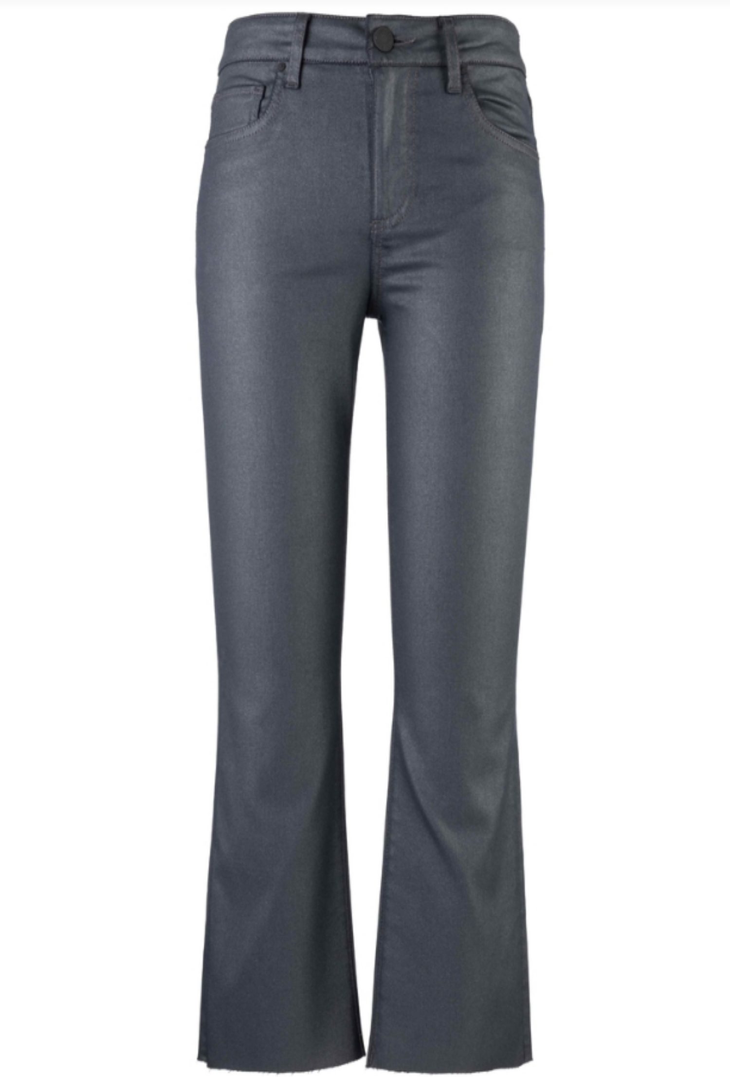 Kelsey High Rise Ankle Flare - Silver Bell