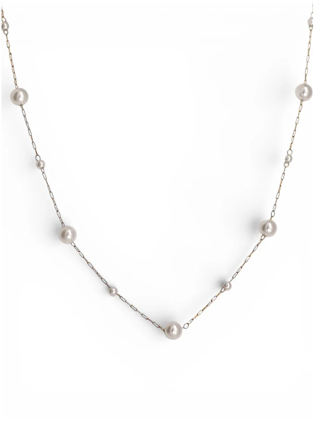 Catch Waves Necklace  - Pearl