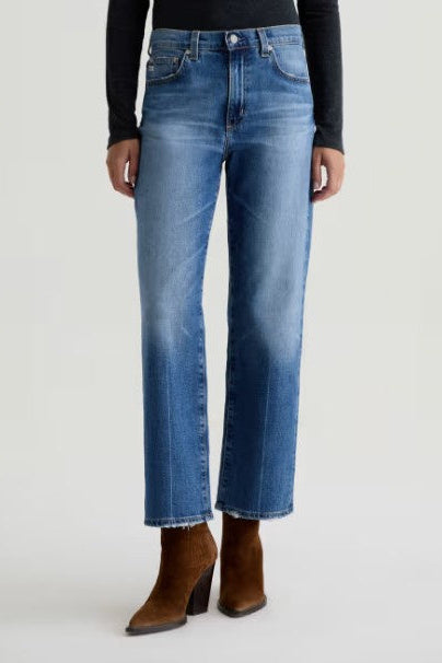 Brinley Crop Mid Rise Straight Jean - 17 Years Mystery