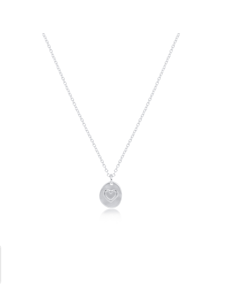 16" Necklace Sterling - Inspire Love Small Sterling Charm