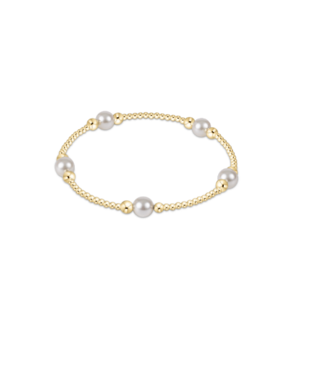 Purpose Pearl 6mm Bead Bracelet - Gold