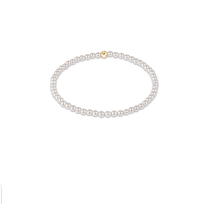 Classic Pearl 3mm Bead Bracelet