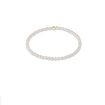 Classic Pearl 3mm Bead Bracelet