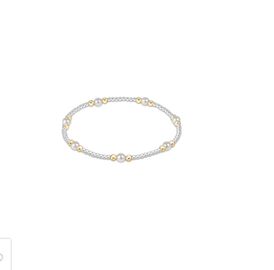 Purpose Pearl 4mm Bead Bracelet - Mixed Metal