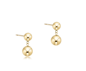 Classic 10mm Ball Drop Stud - Gold