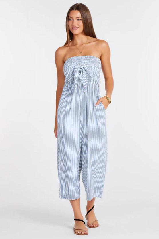 Elva Stripe Jumpsuit - Blue Stripe