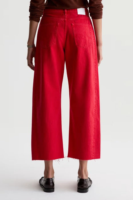 Hattie Barrel Crop Jean - Recording Red