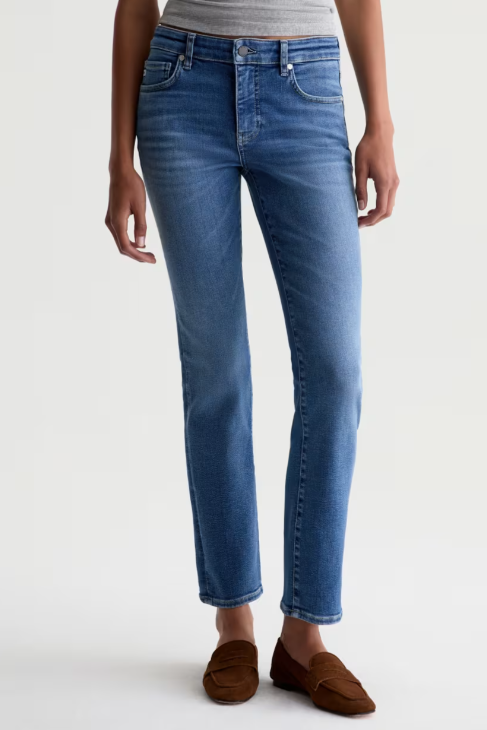 Mari Mid Rise Slim Straight Jean 29" Inseam - Bass