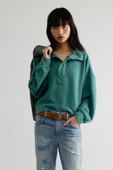 Timeless Pullover - Aqua