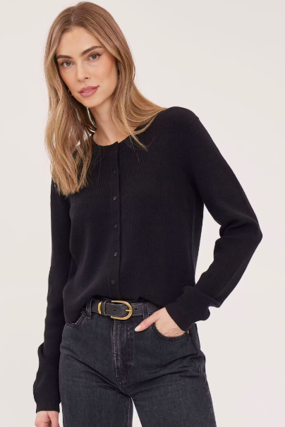 Mirabelle Long Sleeve  Cardigan  - Black