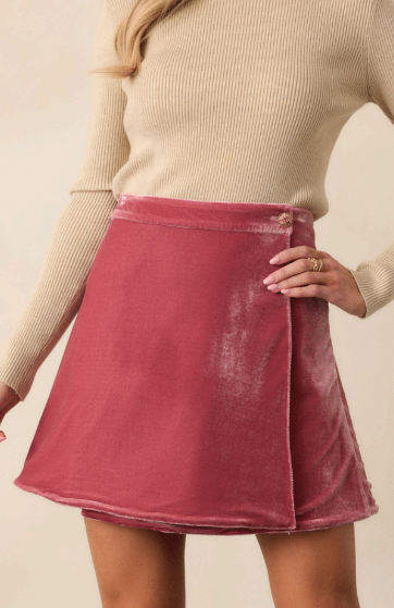Carrington Reversible Mini Skirt - Gatsby Garden