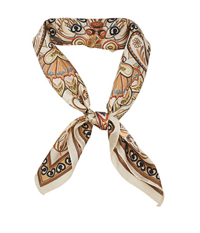 Bohemian Paisley Border Scarf (More Colors Available)