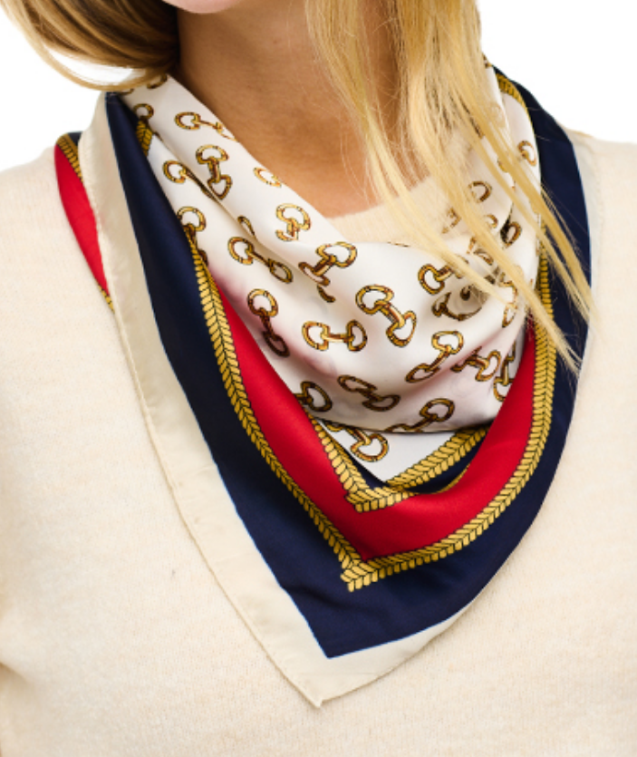 Multi Horsebit Print Bandana (More Colors Available)