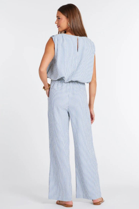 Serafina Stripe Pant - Blue Stripe