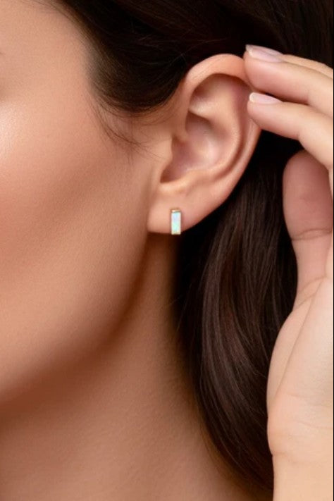 After Glow Studs  - Opalite