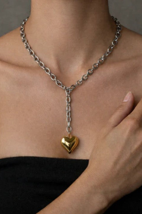 Love Bomb Necklace - Mixed Metal