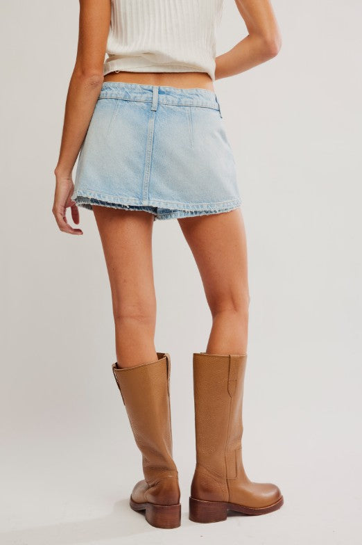 We The Free Galivanting Peekaboo Skort - Aegean