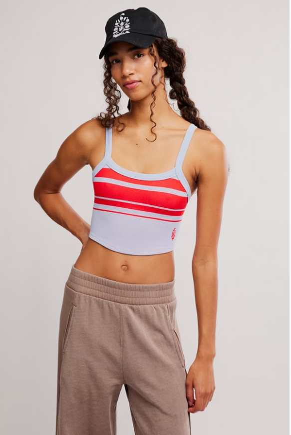 All Clear Striped Cami - Retro Stripe / Slate