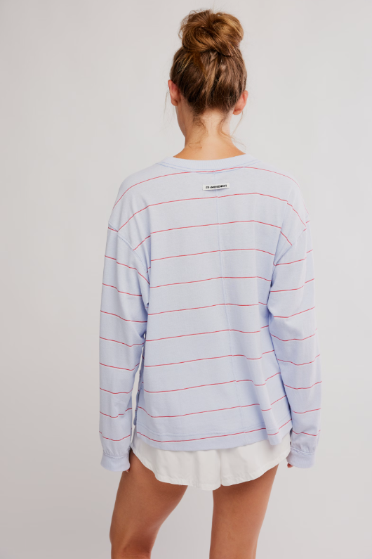 Printed Hustle Layer - Awning Stripe Slate