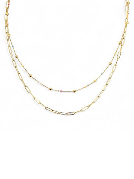 Crush on Hue 2 Layer Necklace