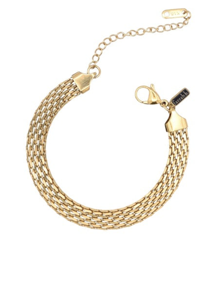 Mesh Well Bracelet - Gold