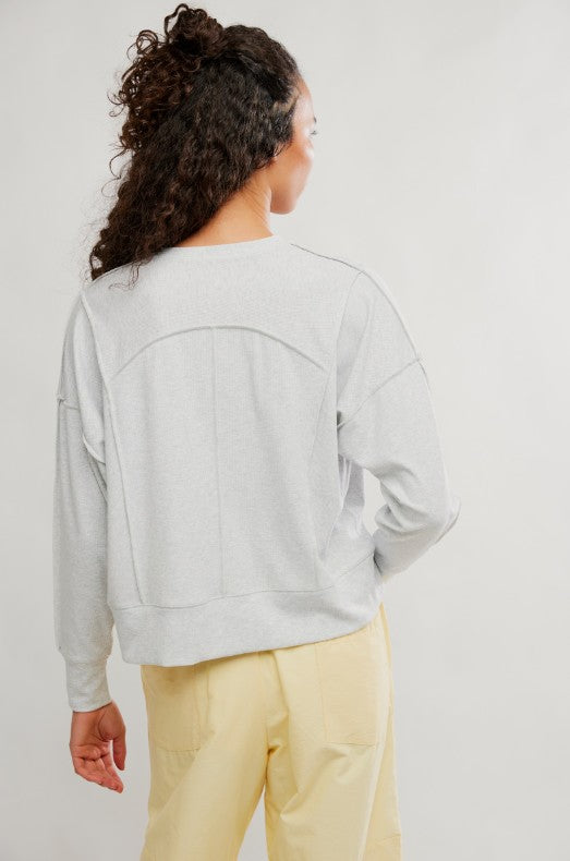 All My Love Long Sleeve Tee - Heather Grey