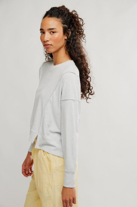 All My Love Long Sleeve Tee - Heather Grey