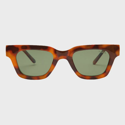 Banks Sunglasses - Tort / Green Polarized Lens