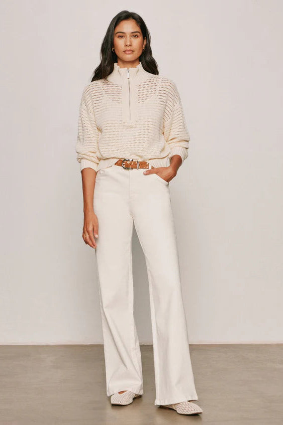 Cadence Relaxed Straight Leg Jean - Collagen