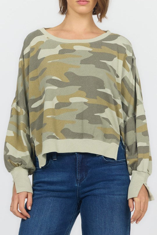Trenton Long Sleeve Pullover - Riviera Camo