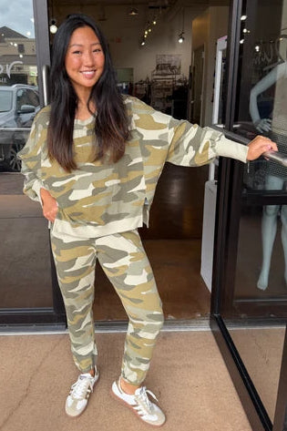 Trenton Long Sleeve Pullover - Riviera Camo