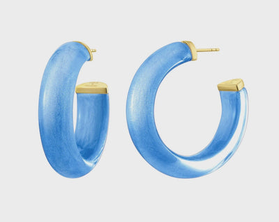 1.5" Small Santorini Illusion Hoop Earrings