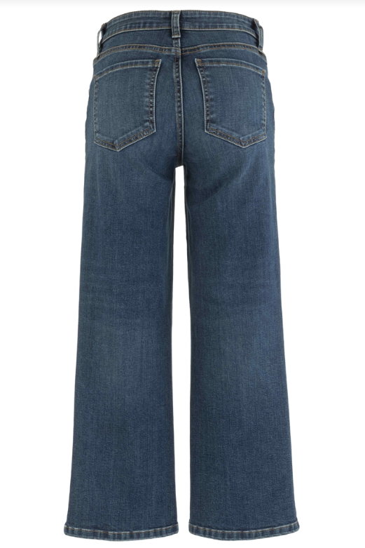 Charlotte High Rise Fab Ab Wide Leg Jean - Consul