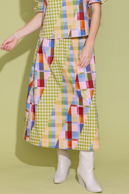 Danny Skirt - Diagonal Check