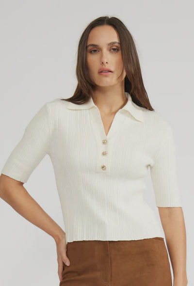 Callan Knit Top - Cream