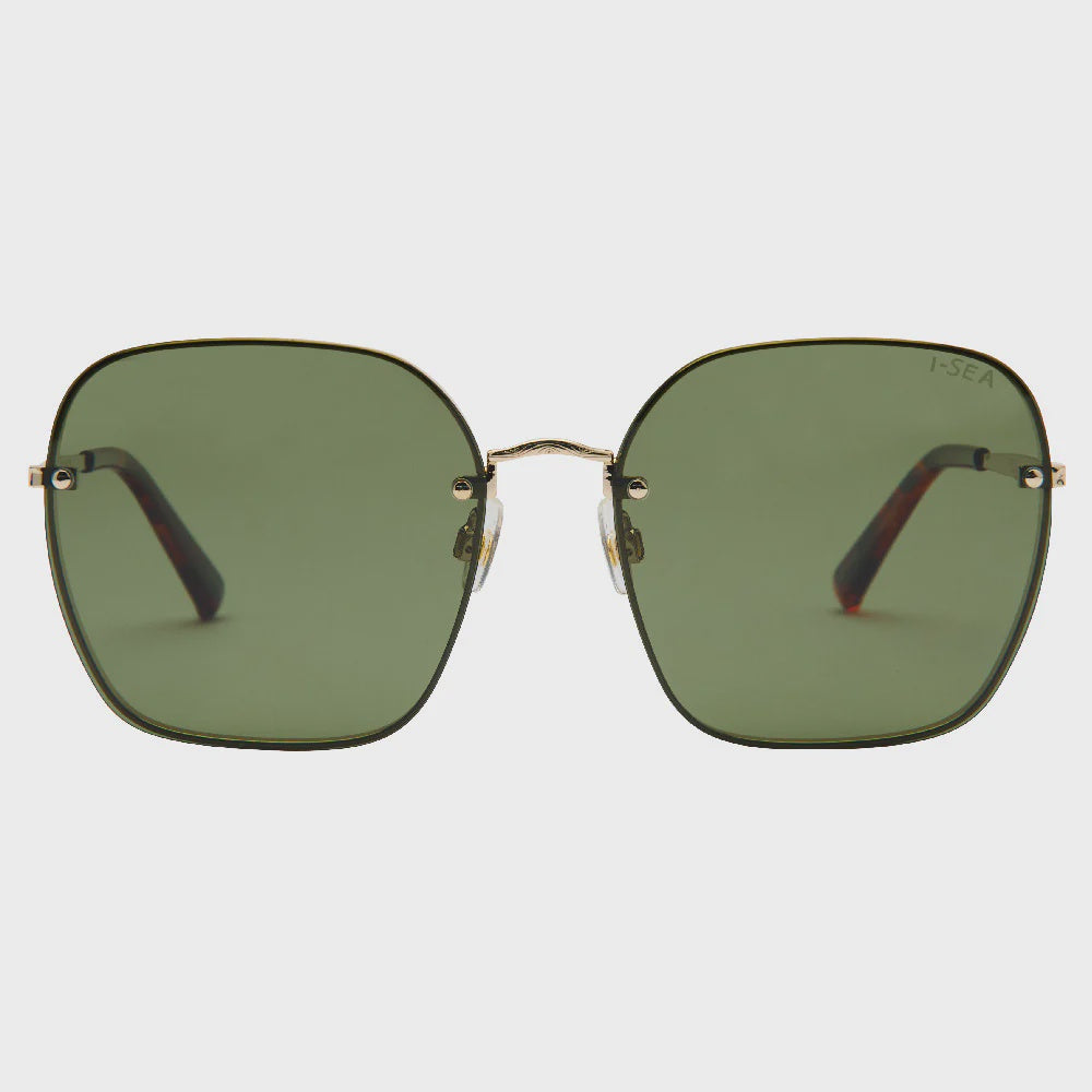 Emerson Sunglasses - Gold / Green Polarized Lens